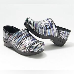 Dansko Professional Clog in Striped Patent Women’s Size 37
